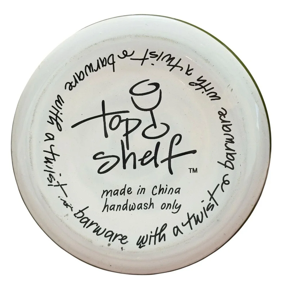 Top Shelf Barware Halloween Party Werewolf Hand Painted Glassware
